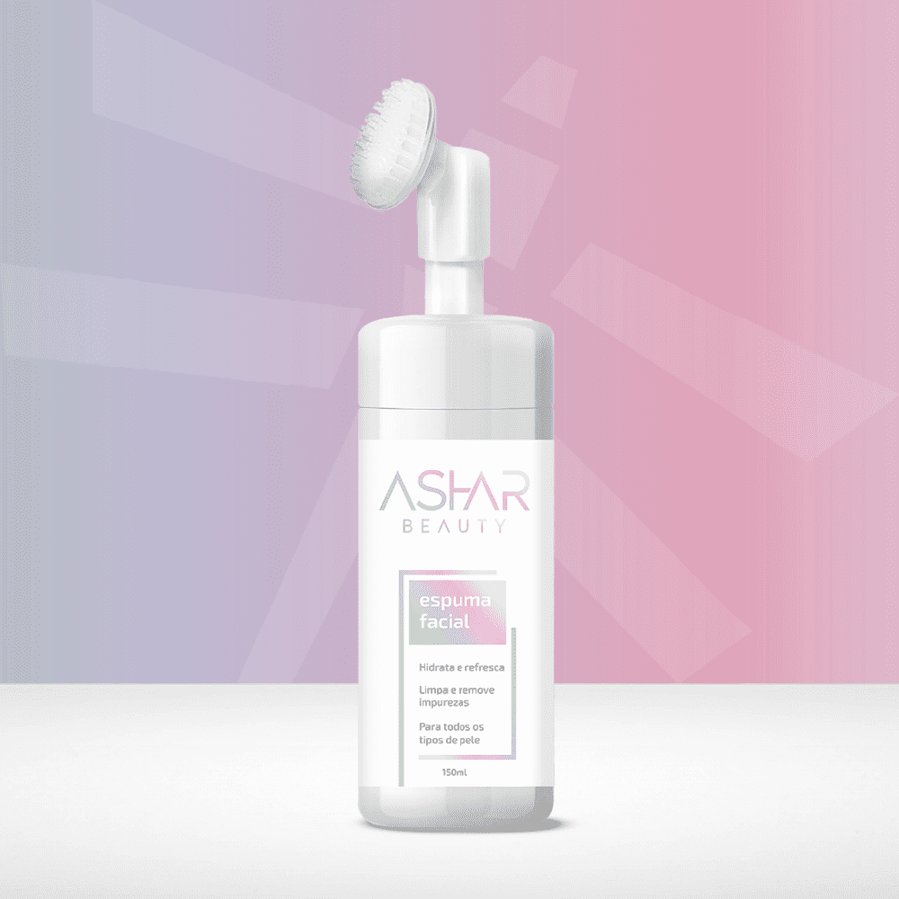 Espuma de Limpeza Facial Ashar Beauty – Limpeza prática, hidratante e anti-idade para sua rotina de skincare - Ashar Beauty