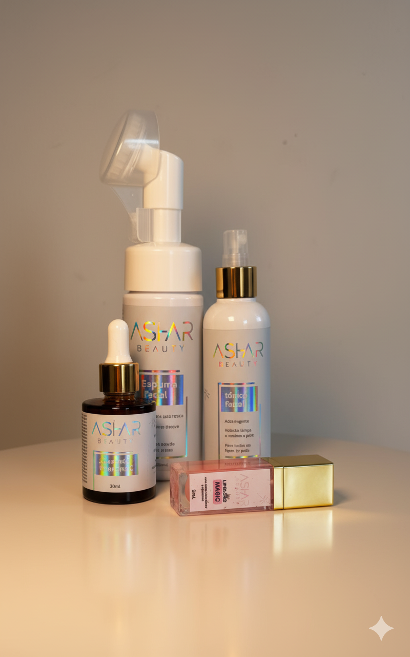 KIT RADIANTE ASHAR BEAUTY + GLOSS DE BRINDE POR APENAS 179,00!!!