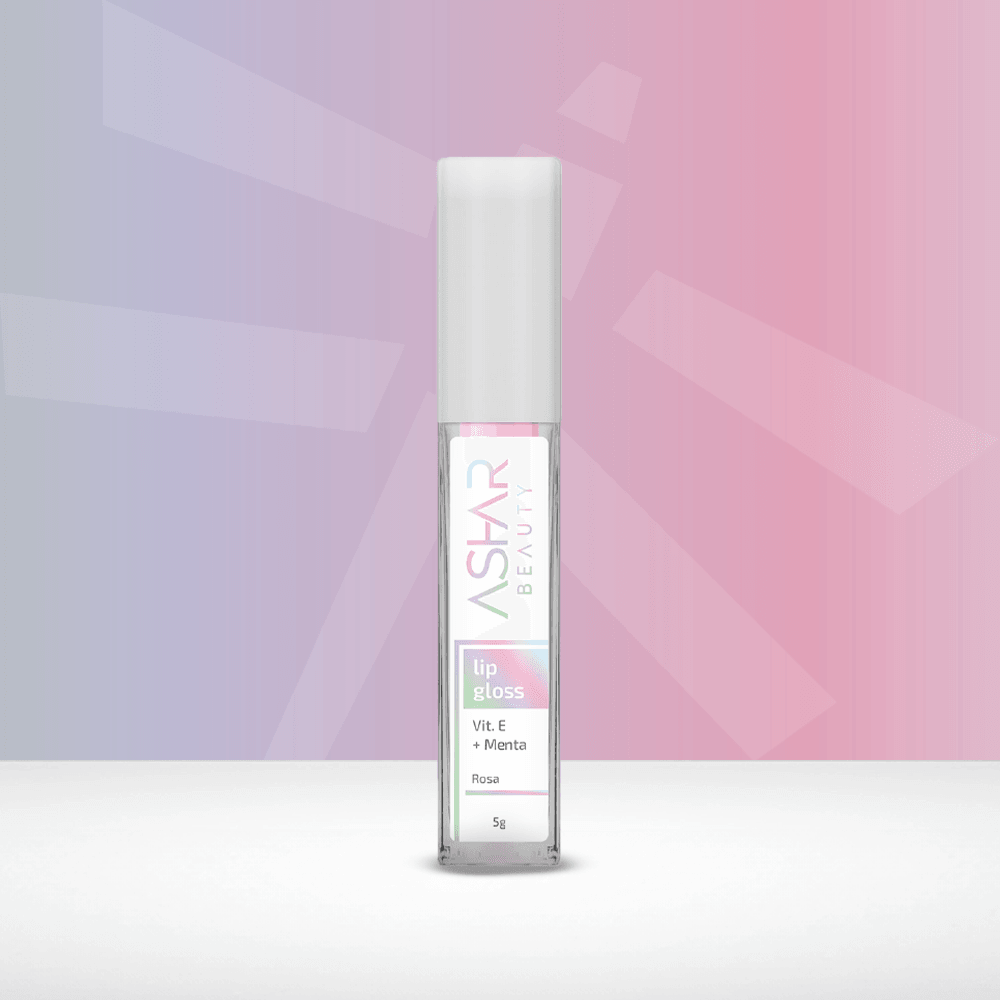 LipGloss Nano Hialurônico ASHAR BEAUTY - ROSA - Hidrata, trata e dá brilho! - Ashar Beauty