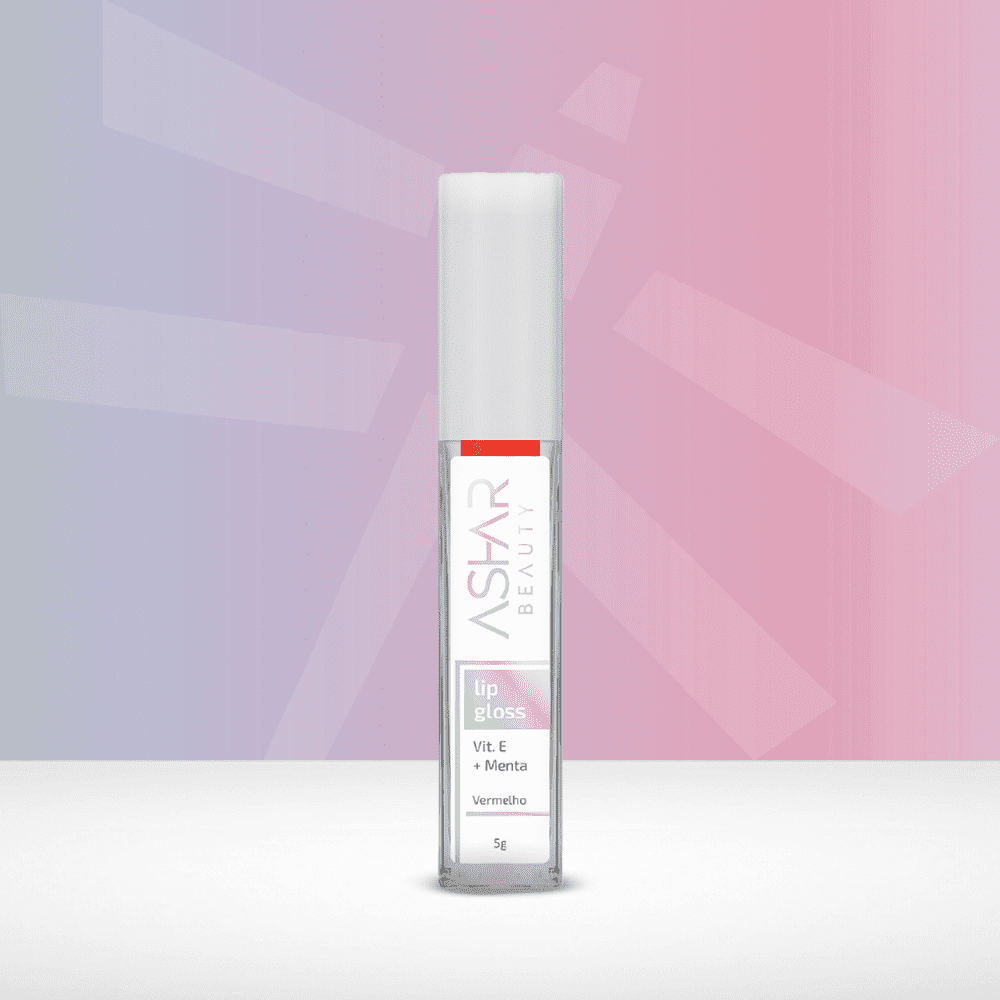 LipGloss Nano Hialurônico ASHAR BEAUTY - VERMELHO - Hidrata, trata e dá brilho! - Ashar Beauty