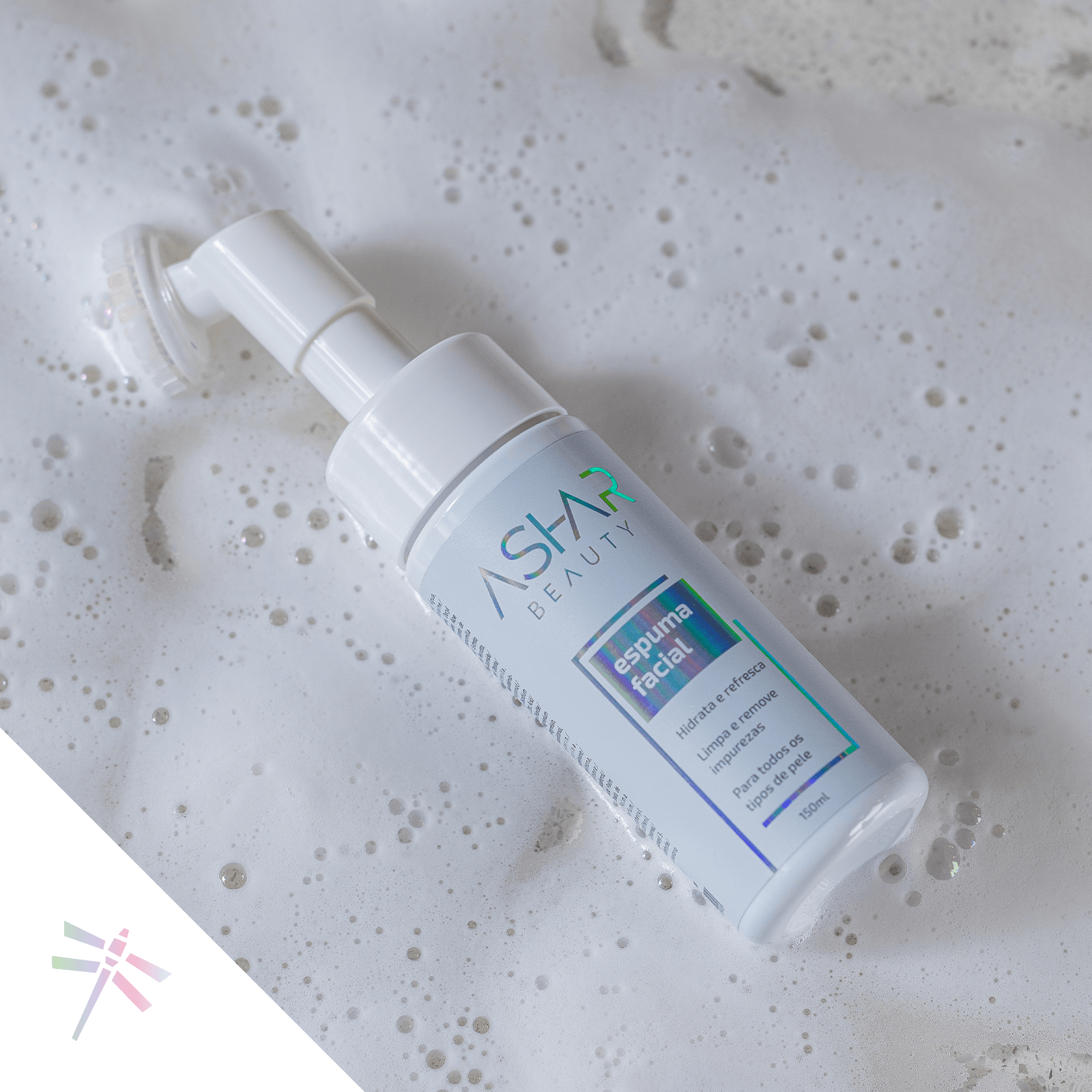 Espuma de Limpeza Facial Ashar Beauty – Limpeza prática, hidratante e anti-idade para sua rotina de skincare - Ashar Beauty
