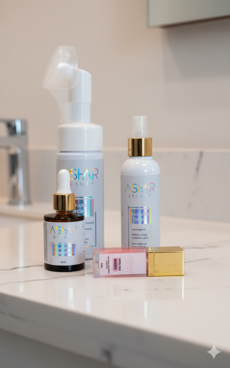 KIT RADIANTE ASHAR BEAUTY + GLOSS DE BRINDE POR APENAS 179,00!!!